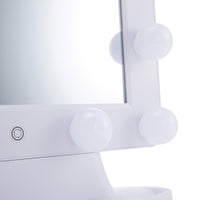 XL Mirror with Hollywood Bulb Lights