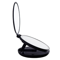 LED Compact Travel Makeup Mirror - Black