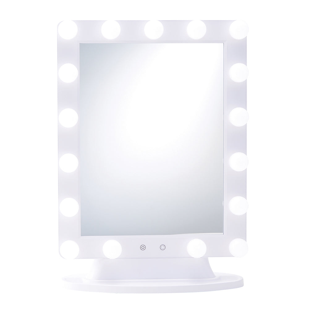 XL Mirror with Hollywood Bulb Lights